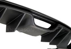 Anderson Composites Mustang Parts - 2015 - 2016 MUSTANG TYPE-AR Fiberglass Rear  Diffuser/Valance - Image 4