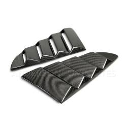 Anderson Composites Mustang Parts - 2015 - 2017 MUSTANG TYPE-V Carbon Fiber Louvers - Vented - Image 1