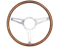 Auto Pro - 64 - 73 Mustang 15" Volante 9 Bolt STEERING WHEEL KIT, Wood Shelby Style - Image 4