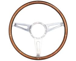Auto Pro - 64 - 73 Mustang 15" Volante 9 Bolt STEERING WHEEL KIT, Wood Shelby Style - Image 4