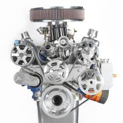 Engine - Engine Pulleys & Brackets - Eddie Motorsports - 64 - 70 Mustang Serpentine Pulley Kit 289-351W, w/Billet Attached PS Res