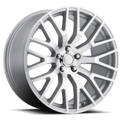 05 - Current Silver Machine Face  Mustang Performance Wheel, 20 X 10, 7.36 bs, 48 offset