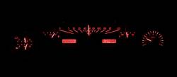 Dakota Digital Gauges & Accessories - 64 - 65 Mustang Standard Interior VHX Instruments, Black Alloy Gauge Face - Image 8