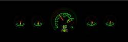 Dakota Digital Gauges & Accessories - 65 - 66 Mustang HDX Dakota Digital Instruments, Black Alloy Gauge Face - Image 5