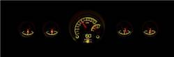 Dakota Digital Gauges & Accessories - 65 - 66 Mustang HDX Dakota Digital Instruments, Black Alloy Gauge Face - Image 9