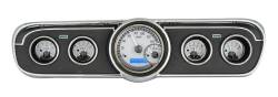 65 - 66 Mustang Deluxe Interior VHX Instruments, Silver Alloy Gauge Face