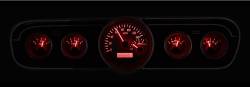 Dakota Digital Gauges & Accessories - 65 - 66 Mustang Deluxe Interior VHX Instruments, Silver Alloy Gauge Face - Image 7