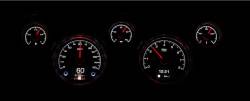 Dakota Digital Gauges & Accessories - 67 - 68 Mustang HDX Dakota Digital Instruments, Black Alloy Gauge Face - Image 5