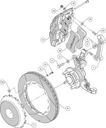 Wilwood Engineering Brakes - 2015 - Present Mustang Wilwood Road Race Front Disc Brake Kit - Image 4