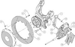 Wilwood Engineering Brakes - 2015 - Present Mustang Wilwood Road Race Rear Disc Brake Kit - Image 2