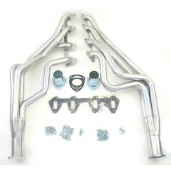 67 - 70 Mustang 390 - 427 FE Long Tube Headers, Silver Ceramic Coated