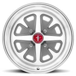 Legendary Wheel Co. - 64 - 73 Mustang 14 x 6 Legendary Magnum 400 Alloy Wheels Charcoal / Machined - Image 2