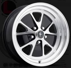 64 - 73 Mustang 17 x 7 Styled Alloy Wheel, Gloss Black