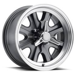 15 x 7 Legendary HB44 Alloy Wheel, 4 on 4.5 BP, 4.25 BS, 4 Lug, Charcoal / Machined