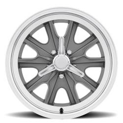 15 x 7 Legendary HB45 Alloy Wheel, 5 on 4.5 BP, 4.25 BS, 5 Lug, Charcoal / Machined