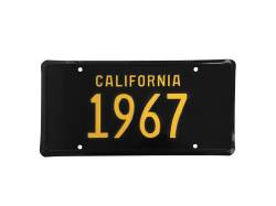 1967 Mustang California License Plate