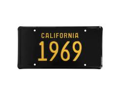 1969 Mustang California Lincense Plate