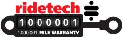 Ride Tech Shocks come with a 1 Million Mile Warranty!