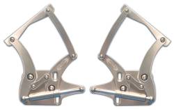 64 - 66 Mustang Billet Hood Hinges- Clear Anodized