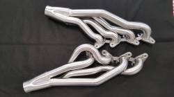 Coyote Swap Headers for DSE Alumaframe Suspension in 65 - 70 Mustang, Silver Ceramic