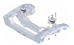 Detroit Speed - Coyote Modular Engine Mount Kit, DSE Aluma-Frame Front Suspension, 65 - 70 Mustang - Image 2