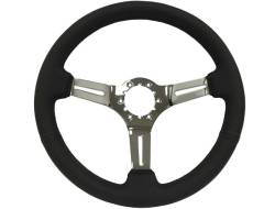Auto Pro - 65 - 89 Mustang 14" Volante Steering Wheel Kit, Blk Leather, Chrome Center, Pony - Image 2