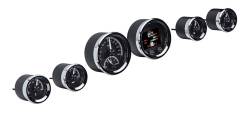 Dakota Digital Gauges & Accessories - 64 - 66 Mustang Six Gauge Round, Analog HDX Instrument, Black Alloy Gauge Face - Image 2