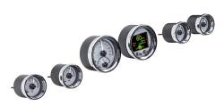 Dakota Digital Gauges & Accessories - 64 - 66 Mustang Six Gauge Round, Analog HDX Instrument, Silver Alloy Gauge Face - Image 2