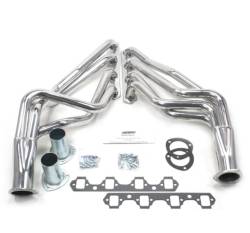 Patriot Exhaust Products - 65-73 Mustang Patriot Full Length Headers for 289/302/351W, Stock OR Borgeson Box, Silver Ceramic Coating