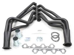 65-73 Mustang Patriot Full Length Headers for 289/302/351W, Stock OR Borgeson Box, Hi Temp Black Coating