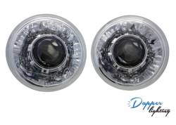 Stang-Aholics - 65 - 68, 70 - 73 Classic Mustang 7" Round Projector Headlights - Image 1