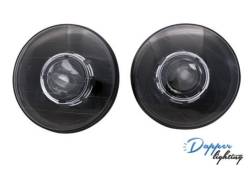 Stang-Aholics - 65 - 68, 70 - 73 Classic Mustang 7" Round Projector Headlights - Image 2