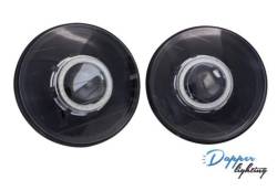 Stang-Aholics - 65 - 68, 70 - 73 Classic Mustang 7" Round Projector Headlights - Image 4