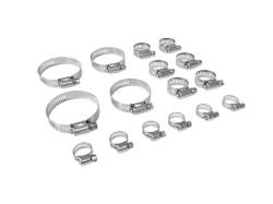 Scott Drake - Mustang Stainless Steel FoMoCo Hose Clamp Kit, SBF - Image 1