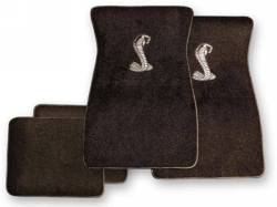 Carpet & Related - Floor Mat Sets - Scott Drake - Mustang Cobra Snake Floor Mat (black/silver)