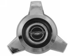 1965 - 1966 Mustang  Wire Spoke Center Cap Only (Blue center)