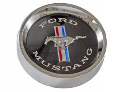 65-66 Mustang Styled Steel Hubcaps (black)