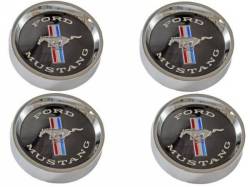 Wheels - Hub Caps & Trim Rings - Scott Drake - 65 - 66 Mustang Styled Steel Hubcaps