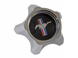Wheels - Hub Caps & Trim Rings - Scott Drake - 1967 Mustang Styled Steel Hub Cap (Black)