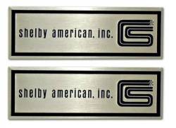 1965 - 1966 Mustang  Shelby Door Sill Scuff Plate Emblems