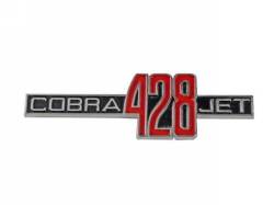 Emblems - Shelby - Scott Drake - 428 Cobra Jet Fender Emblem (g.t. 500)