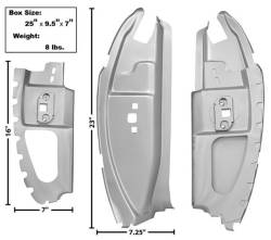 69 - 70 Mustang Fastback B Pillar Set - Weld Thru Primer