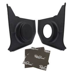 RetroSound - 64-66 Mustang Convertible Kick Panels (Black) - Image 1