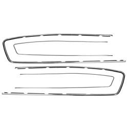 1965 - 1966 Mustang  Pony Door Panel Wide and Narrow Trim Set (Left & Right Side)