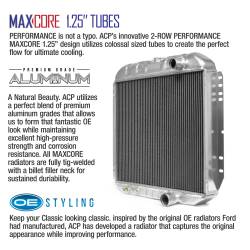 All Classic Parts - 67 - 69 Mustang, V8 289/302/351 Aluminum MaxCore Radiator (OE Style 2 Row Performance) - Image 10