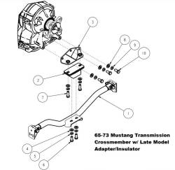 Stang-Aholics - Late Model Ford Transmission Cross Member for 65-73 Mustang Frame Rails - Image 6
