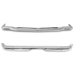 Bumpers - Rear - All Classic Parts - 65-66 Mustang Front / Rear Bumper SET, Chrome