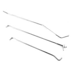 67-68 Mustang Door Lock Rod Set, Left (3pc Set)