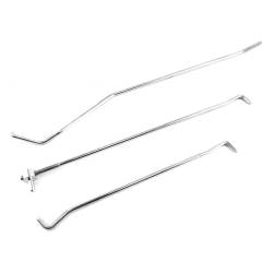 67-68 Mustang Door Lock Rod Set, Right (3pc Set)