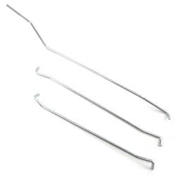 71-73 Mustang Door Lock Rod Set, Left (3pc Set)